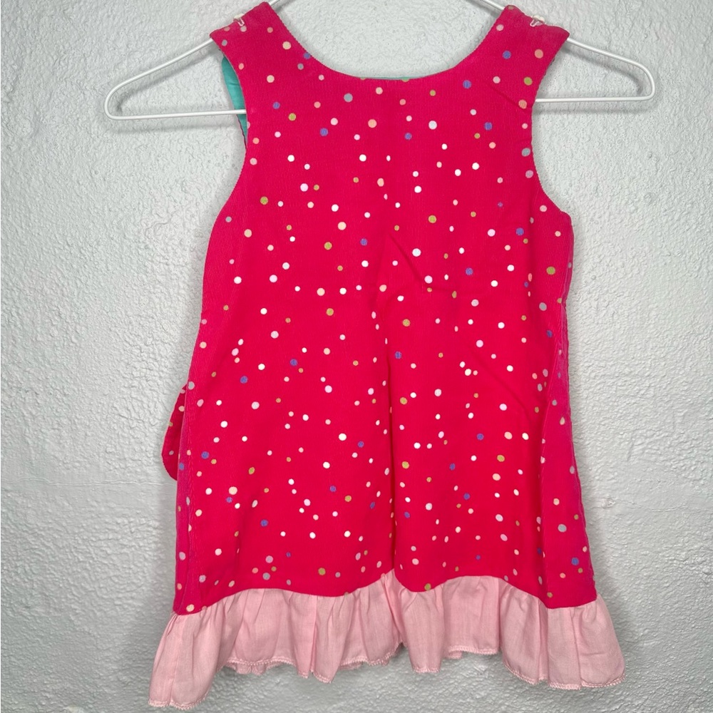 Pink polka dot bunny dress 2T - Picture 3 of 11